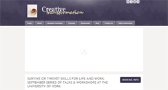 Desktop Screenshot of creativetransformation.org.uk