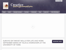 Tablet Screenshot of creativetransformation.org.uk